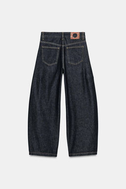 ZW COLLECTION ANKLE BALLOON MID-WAIST JEANS - Zara фото 6