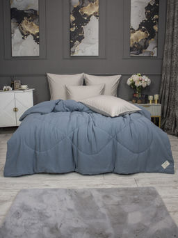 Muslin & Satin Solid color (деним бежевый) комплект