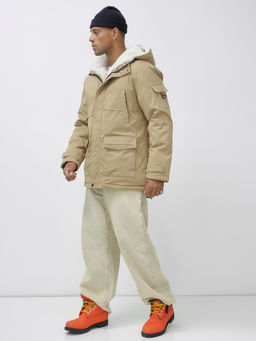 Парка мужская зимняя удлиненная с мехом хаки цвета 8751G - Mtforce фото 3