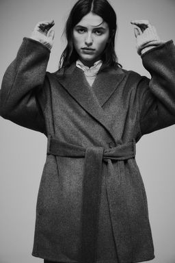 Abrigo en mezcla de lana - H&m фото 4