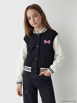 Hello Kitty Bask?l? K?z ?ocuk Kolej Ceket