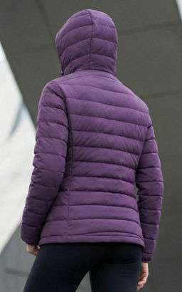 Куртка женская стёганая с капюшоном с графеновой подкладкой черного цвета 9624_1Ch - Valianly фото 51