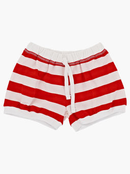 Шорты в полоску для девочки детский сад UD 0155 красный - Mini maxi фото 4