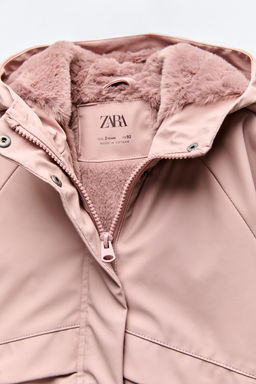 WATER-REPELLENT LINED RAINCOAT - Zara фото 3