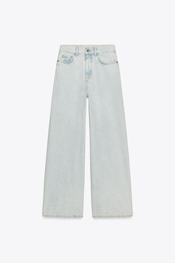 ZW COLLECTION HIGH-WAIST PALAZZO JEANS - Zara фото 5