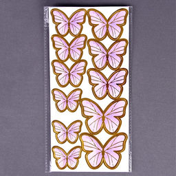 Набор для украшения торта Бабочки 11 шт., цвет розовый - Страна карнавалия фото 6