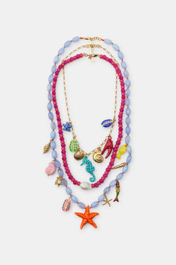 PACK 3 COLLARES CHARMS MARINOS / Multicolor - Zara фото 2