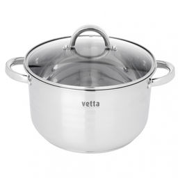 Кастрюля VETTA Фултон 24*14 см 5,4 л со стекл. кр. арт. 822-115