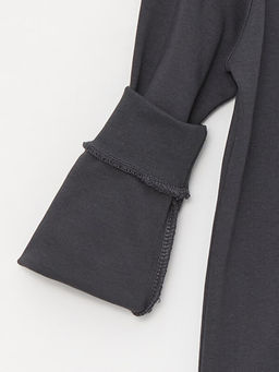 Bisiklet Yaka Bask?l? Uzun Kollu Erkek ?ocuk Ti??rt