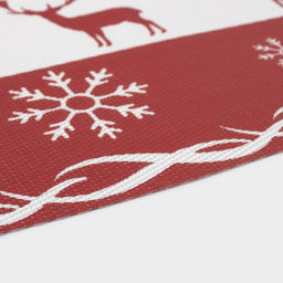 Салфетки сервировочные на стол Доляна «Новый Год», 4 шт., 45×30 см, красные