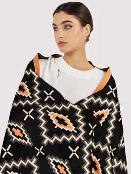 в составе ШЕРСТЬ  и КАШЕМИР Большой, мягкий, теплый  двусторонний палантин