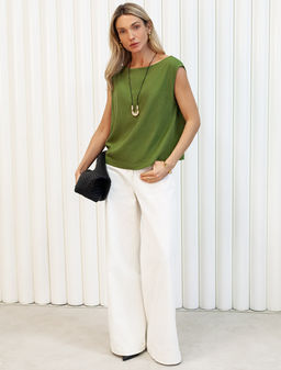 VILATTE / Топ изо льна с вискозой фото 5