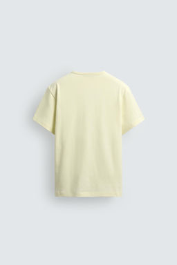 CAMISETA REGULAR FIT / Amarillo claro - Zara фото 8