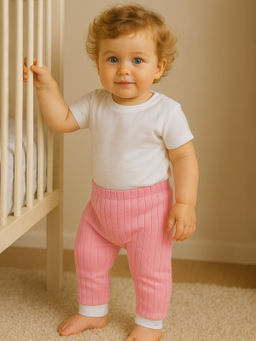 Ползунки-штанишки короткие розовые 221 (62, 40)