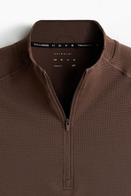 Muscle Fit Zip top sports top with DryMove - H&m фото 8