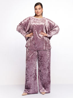 Бархатный костюм KO33511PUR39