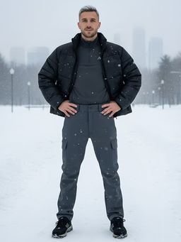 Брюки спортивные софтшелл MTFORCE мужские темно-серого цвета 2403TC  фото 2