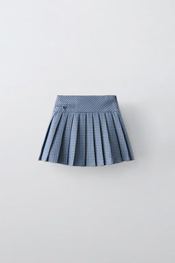 CHECK BOX PLEAT SKIRT - Zara фото 2