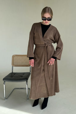 Кардиган WOOL044/04/Коричневый - M&G all natural фото 7