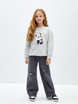 Wideleg K?z ?ocuk Jean Pantolon - Waikiki фото 2