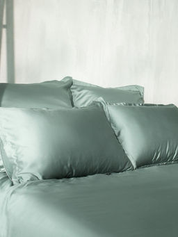 Наволочка SL Home Tencel, 70×70+3 см, тенсель, эвкалиптовое волокно 100%, оливковая