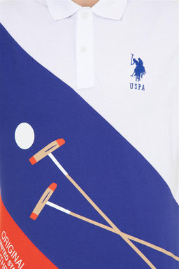 U. S. Polo Assn Мужская синяя футболка с воротником-поло - U.s. polo assn фото 12