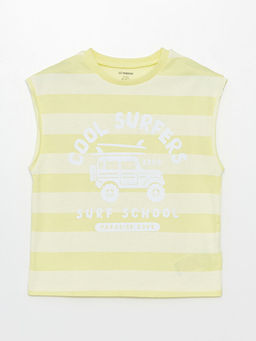 Bisiklet Yaka Bask?l? Erkek Bebek Atlet