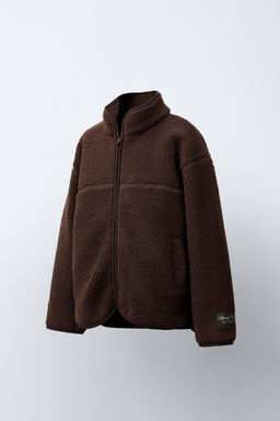 FAUX SHEARLING JACKET WITH WELT DETAILS - Zara фото 2