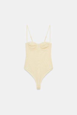 BODY TUL FRUNCES / Amarillo - Zara фото 7