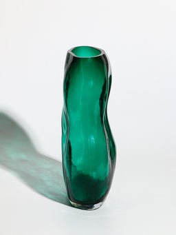 Ваза «Шерил», 27×16 см, стекло, зелёная