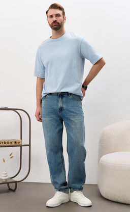 Джинсы муж. F611-0133R m.blue - Fine joyce фото 7