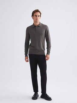 Polo Yaka Erkek Triko Kazak