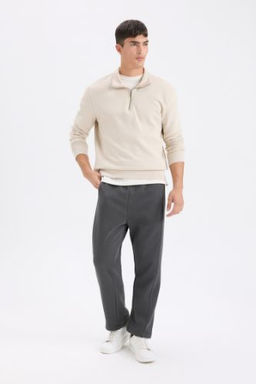 Regular Fit Esofman Alt? Beli Lastikli Basic Duz Cepli Duz Paca