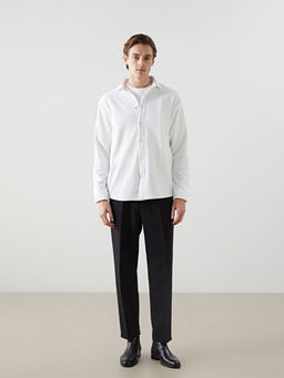 Regular Fit Uzun Kollu Gabardin Erkek G?mlek