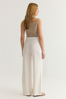 TRENDYOLMILLA Haki Modal Yumusak Tuseli Wide Leg/Genis Paca Dokuma Pantolon TWOSS25PL00004  фото 5