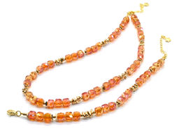 Чокер и браслет из циркона кубик граненый 6*6мм, цвет синий, 40см, 17см - Радуга камня фото 16