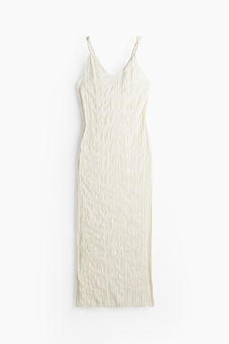 Vestido de saten arrugado con detalle girado - H&m фото 5