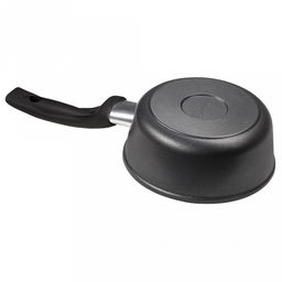 Ковш с тефлоновым покрытием 1,0л, д16см "Классик", h7см, s0,4см, ручка из термостойкого пластика, стеклянная крышка с пароотводом, подарочная упаковка (Россия)