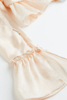 Blusa cropped con manga puffy y peplo - H&m фото 2