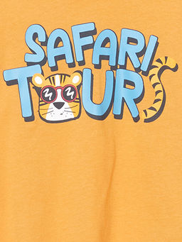 Bisiklet Yaka Bask?l? Erkek ?ocuk Pijama Tak?m