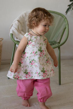 Л 21-20 бриджи и блуза для девочки "ELF" розовый