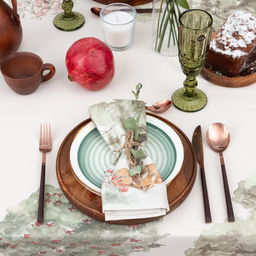 Набор столовый Этель Forest landscape скатерть 148*218+/-2см с ГМВО, салф.40х40 см - 12 шт  фото 4