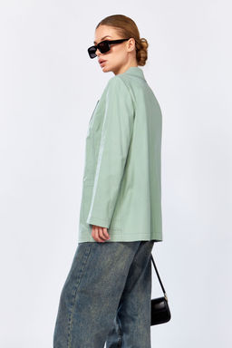 Жакет DOGGI 0196 фисташковый  фото 4