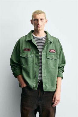 WASHED PATCH JACKET - Zara фото 2