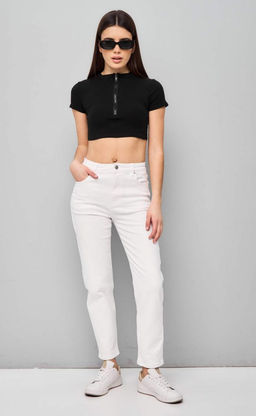 Джинсы P412-0114 white