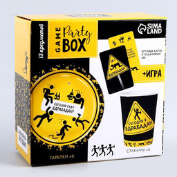 Набор бумажной посуды Сегодня буду вдрабадан: 6 тарелок, 6 стаканов - Страна карнавалия фото 12