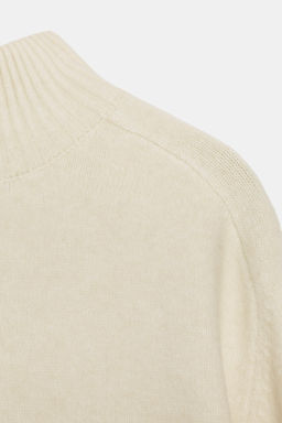 PLAIN KNIT HIGH NECK JUMPER - Zara фото 8