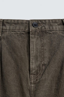 STRAIGHT FIT PLEATED JEANS - Zara фото 6