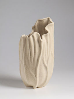 Ваза «Джалис», 22.5×12 см, керамика, бежевая