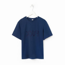 Футболка мужская MINAKU Fuck синяя, р-р 52